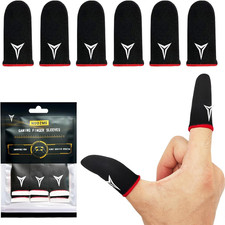 6 Pack Mobile Phone Gaming Finger Sleeves, Finger Sleeves Compatible with All T