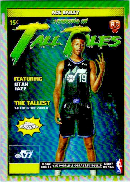 2025-26 Topps Chrome Basketball #TT-23 Ace Bailey RC Tall Tales Refractor Rookie