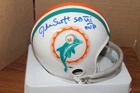 Jake Scott Miami Dolphins Autograph Ridell Mini Helmet APE CSA