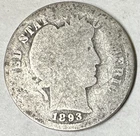 1893 O BARBER DIME FULL DATE