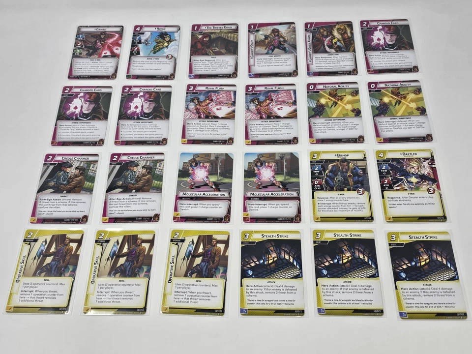 Marvel Champions Gambit Hero Pack Deck SLEEVED FFG (Out Of Print)  - Image 4 of 4