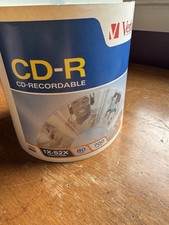 Verbatim 90 Pack Blank CD-R Recordable Discs 700MB 80 Min 52x Spindle Media 2004
