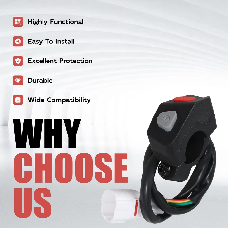 Engine Kill Start Stop Switch Button for KTM SX XC SMR 150 250 350 450 2023 2024 - Image 3 of 4