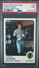 2022 Topps Heritage #201 Aaron Judge Image Variation SP PSA 9 MINT