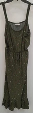 Studio B Women's 100% Rayon Long Length Sleeveless Green Size L Dress