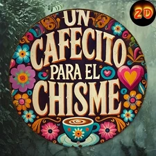 Vintage Café Para El Chisme Iron Tin Metal Signs Home Décor 8x8 