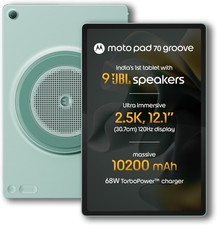 Motorola Moto Pad 70 Groove  256GB 8GB RAM Blue Wi-Fi Only Gaming Tablet .