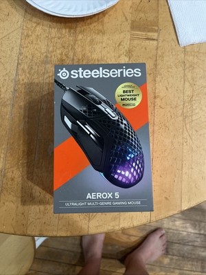 SteelSeries Aerox 5 Wired Gaming Mouse 62401 NEW Sealed RGB 66g Ultra Light