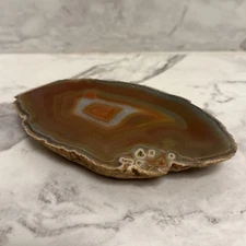 Beautiful Agate Slice Medium Size With Felt Base Estate Find Nice Piece