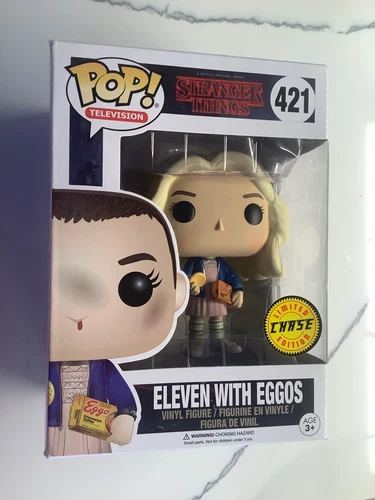 Funko Pop! Eleven With Eggos #421 Stranger Things Chase w/blonde hair