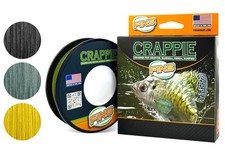 FINS Crappie Braided Fishing Line, Ultra-Strong Thin-Diameter 4-Strand Braid ...