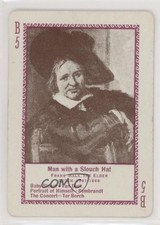 1897 US Playing Card Game of Famous Paintings Man with a Slouch Hat #B5 0w6
