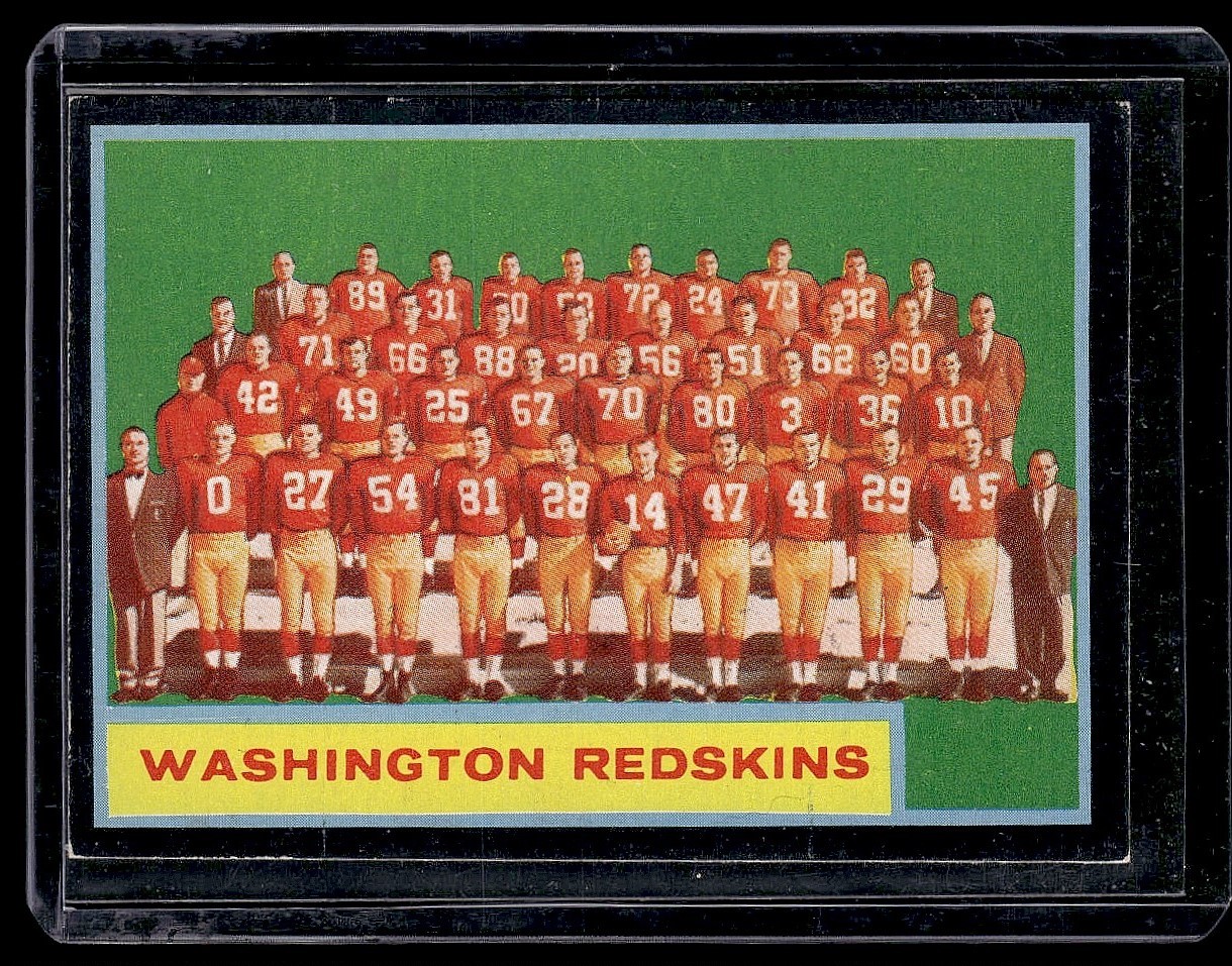 1962 Topps Washington Redskins Washington Redskins #175