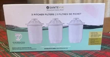 Santevia Water Systems Pitcher Filter (2) Filters Sealed 6 Stage Filtration
