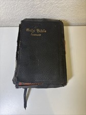 Antique Holy Bible Illustrated Ruby 32mo Thomas Nelson & Sons King James Version