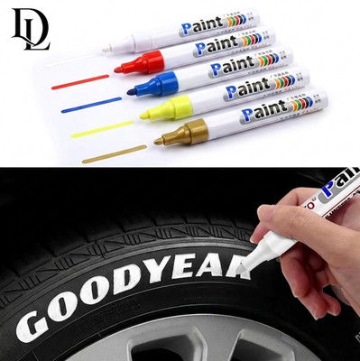 Tire Paint Marker Pen Waterproof Permanent Wheel Lettering Car Rubber Paint