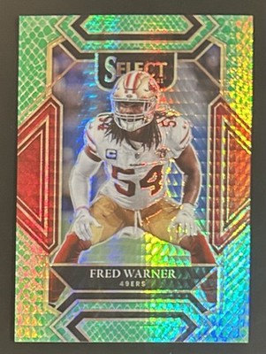 2021 Panini Select Club Level Dragon Scale Prizm 67/89 Fred Warner #231 49ers