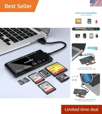 USB 3.0 7-in-1 Multi-Card Reader: Rapid 5Gbps Transfer for All Card Formats