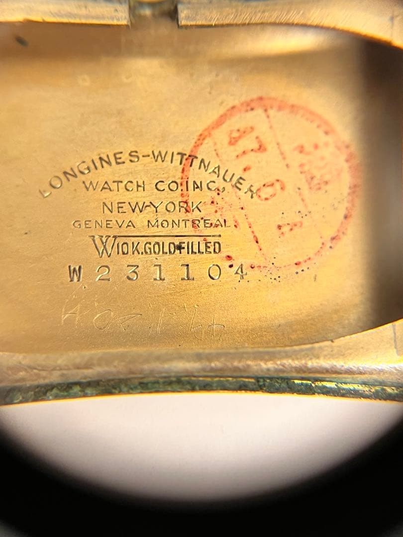 Longines 9lt 10kgf Rectangular Antique Watch 10k … - image 16