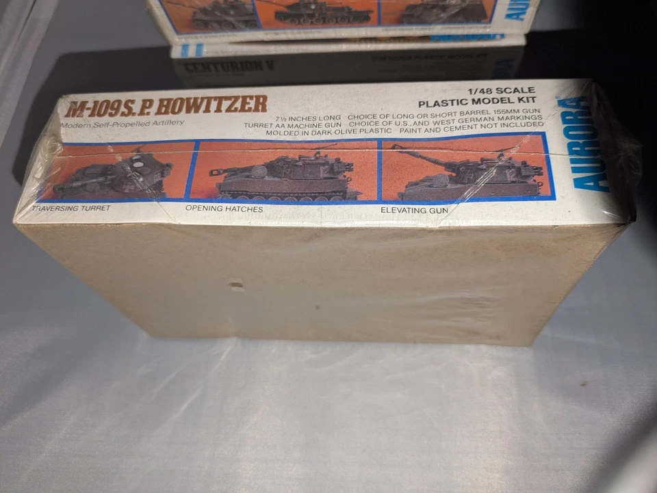 1976 Aurora US Army Howitzer Tank Artillery Model Kit 1:48 Scale NEW - Image 3 of 4