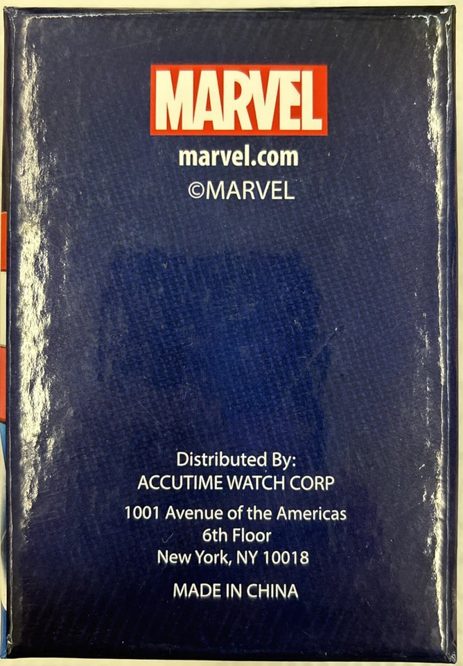 Nuevo en caja Reloj Marvel Comics Capitán América Winter Soldier Accutime Foto 3 de 4