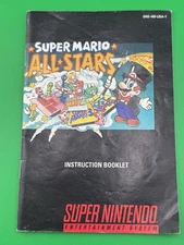 *Game Instruction Manual Only* (SNES, Super Nintendo) Super Mario All Stars