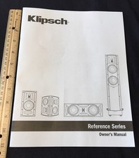 Klipsch Speaker Reference Series Owner's Manual English French Spanish German