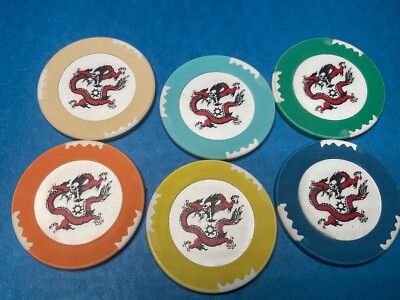 6    DRAGON       CASINO  ROULETTE CHIPS      -#-26