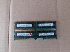 LOT OF 4 SAMSUNG 4GB M471B5273CH0-CK0 DDR3 PC3-12800S LAPTOP MEMORY RAM i7-9(18)