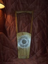 Lyre, 13 strings, Hand Crafted with Scroll Saw work