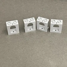 Lego 90195 Light Blue Gray Replacement Add-on Pieces Parts Lot of 4