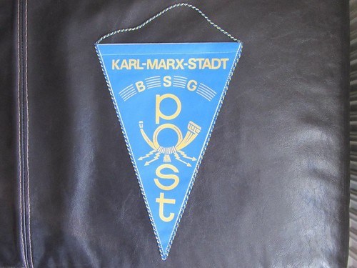 Wimpel-BSG Post Karl Marx Stadt-original DDR - 第 1/1 張圖片