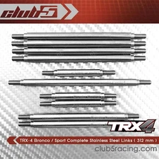 TRX-4 Bronco Complete Stainless Steel Links 10 pcs Set ( 312 mm )