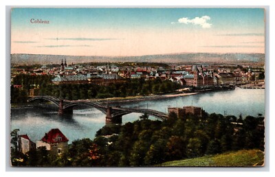 #ad #ad Birdseye View Coblenz Koblenz Germany DB Postcard U26 $4.95