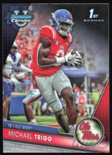2023 Bowman Chrome University Michael Trigg #128 Ole Miss Rebels
