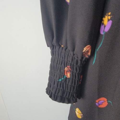 Cabi Divine Dress wrap Black multi pattern 4391 size M - Picture 6 of 8