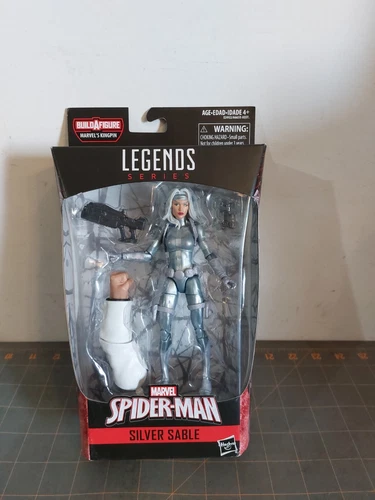 Figura de acción Silver Sable Marvel Legends nueva Kingpin BAF Wave