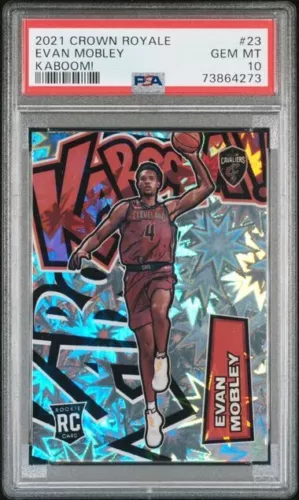Evan Mobley Kaboom! RC PSA 10 2021-22 Crown Royale