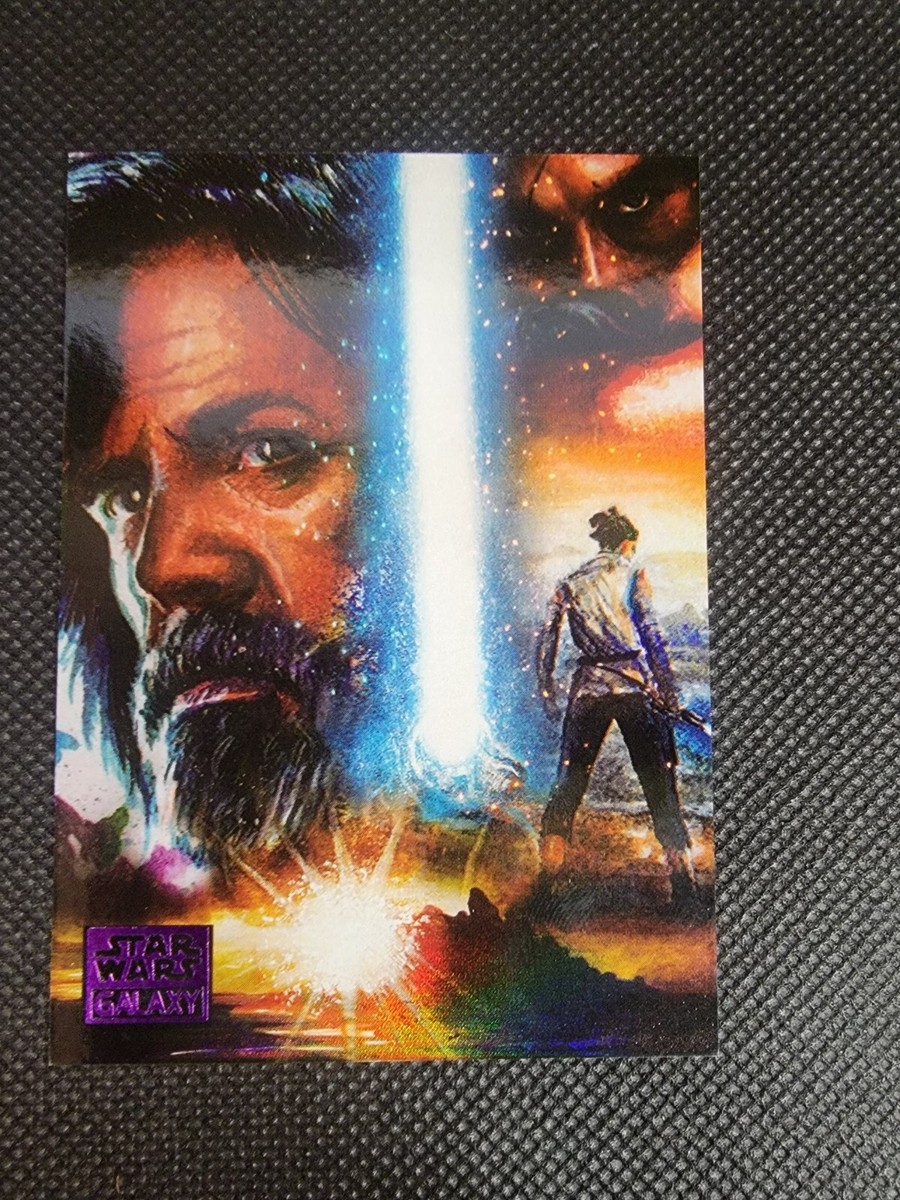 2018 Topps Star Wars Galaxy Purple Foil Parallel Legends C-1 Luke