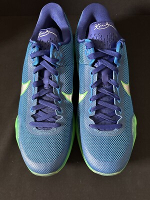 2015 Nike Kobe 10 X Low Emerald City Green Shock-Royal Blue 