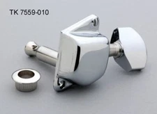 NEW - 6-In-Line Tuning Keys, Diagonal Mounting Holes - CHROME