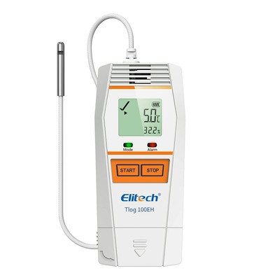 Elitech Tlog 100EH Digital Temperature Humidity Data Logger Reusable Temperat...