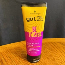 Schwarzkopf GOT2B Be Twisted Curl Reviver Cream for Curls & Waves 6.8 oz / 192 g