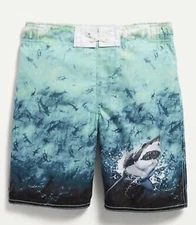 Old Navy Kids Boys Board Shorts Size XS (5) Built In Mesh Briefs ~ Swim Trunks 