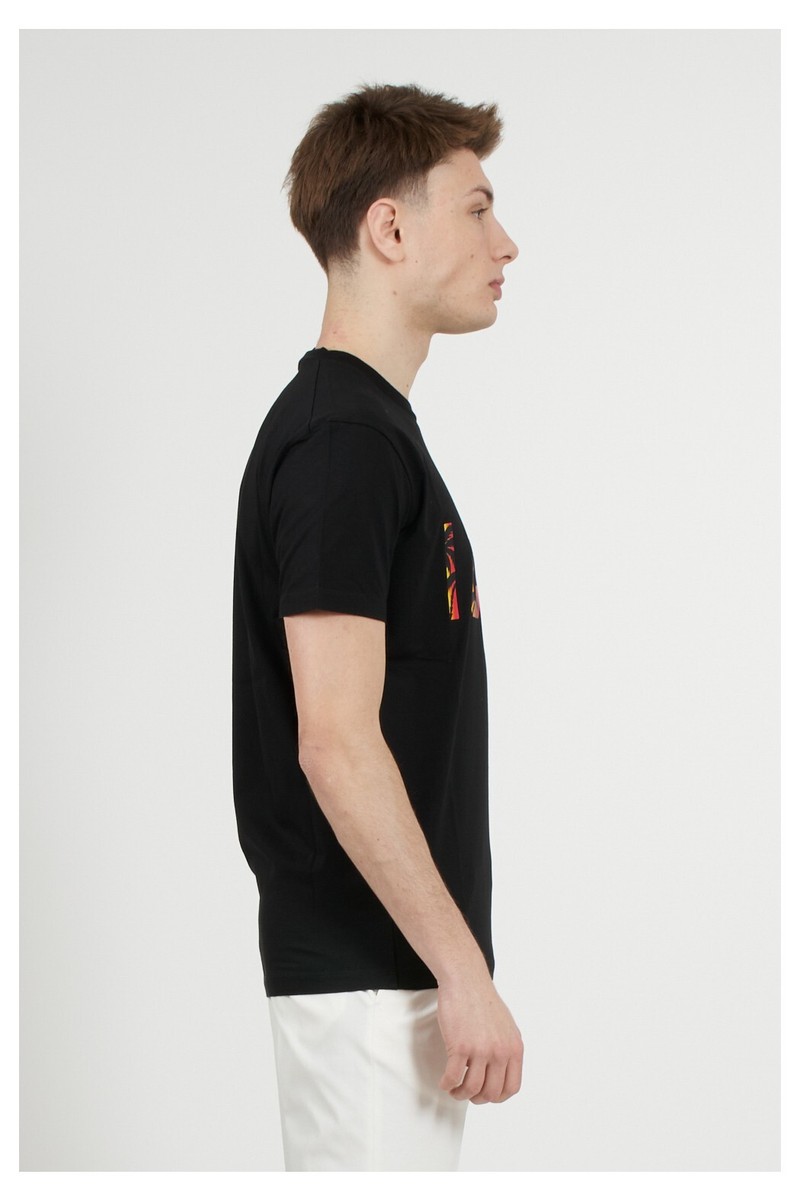 Dsquared2 ICON Tropical Logo Print T-Shirt - Black | eBay