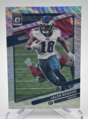 Jalen Reagor  /299 Wave Prizm 2021 Donruss Optic Eagles