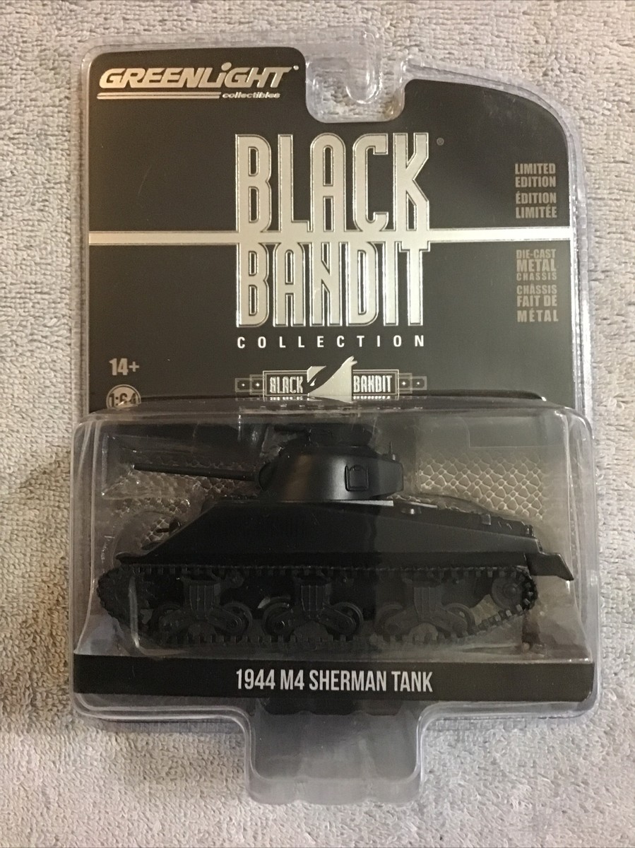 2022 Greenlight Black Bandit 1944 M4 SHERMAN TANK 1/64 Diecast | eBay