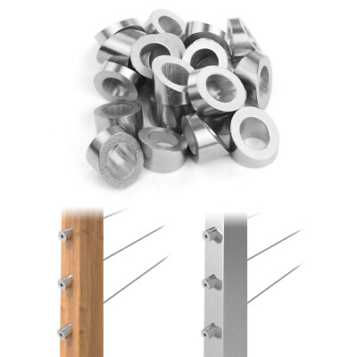 Muzata 20Pack T316 Cable Railing Kit Angle Beveled Washer 25 30 35 Degrees CR60