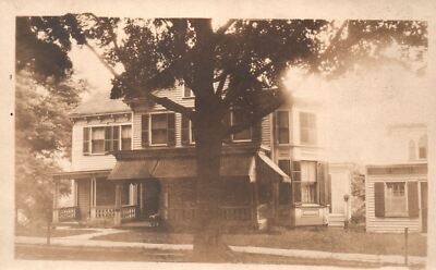Mansion House Residential Unit Home Landmark Building RPPC Real Photo Postcard