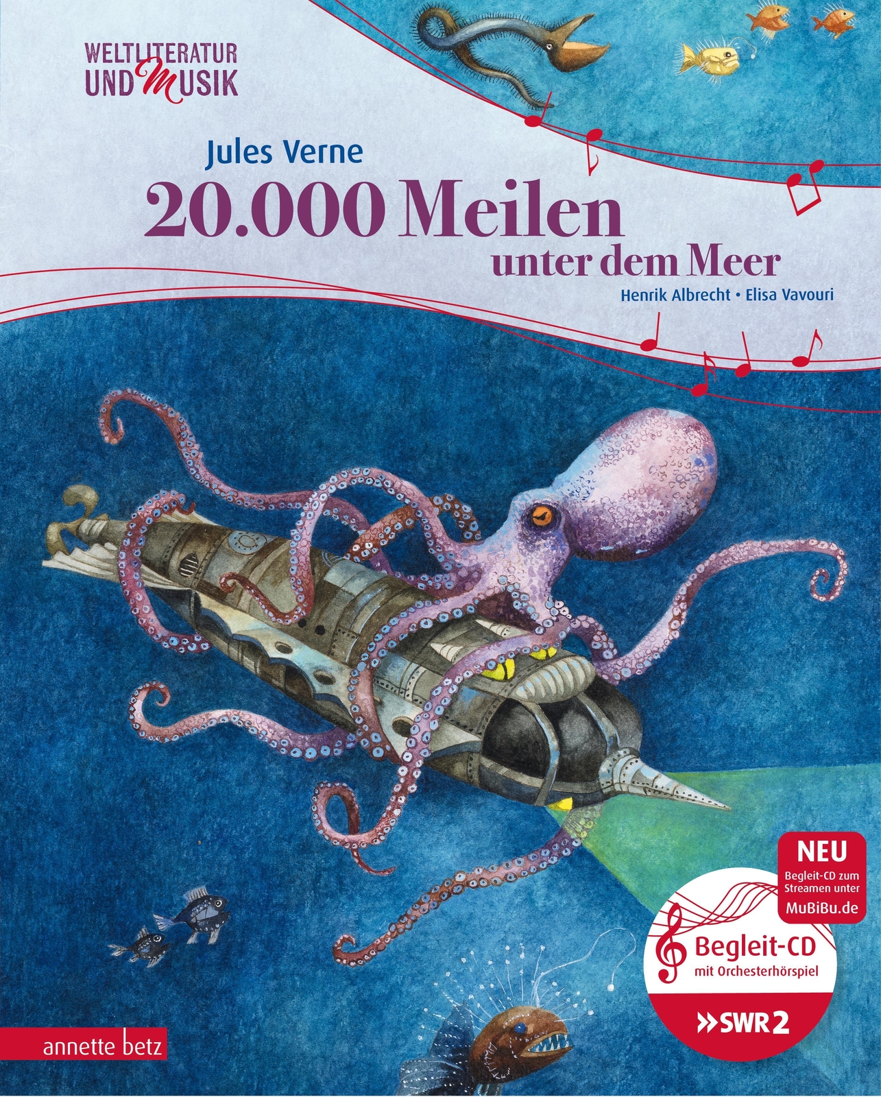 Thumbnail - 20.000 Meilen Unter Dem Meer (weltliteratur Und Musik Mit Cd) | Verne